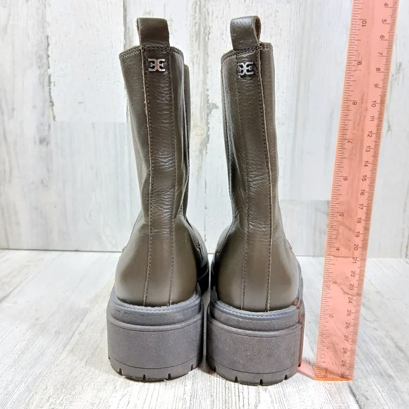 Sam Edelman Wellington Women's Brown Lug Sole Ankle Boots #1116 - Picture 8 of 11